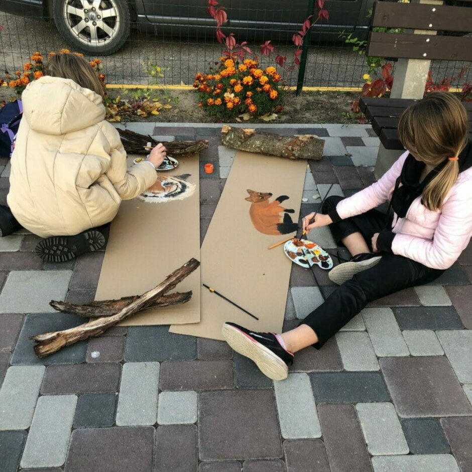 Gleznošanas nodarbība ārtelpās