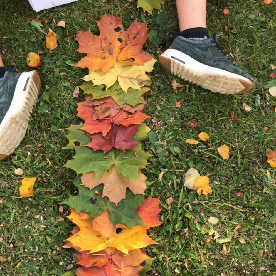 Kļavu lapu dekora veidošana