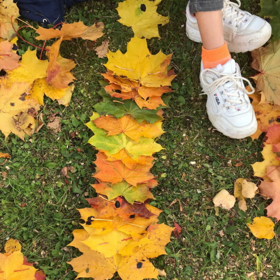 Kļavu lapu dekora veidošana