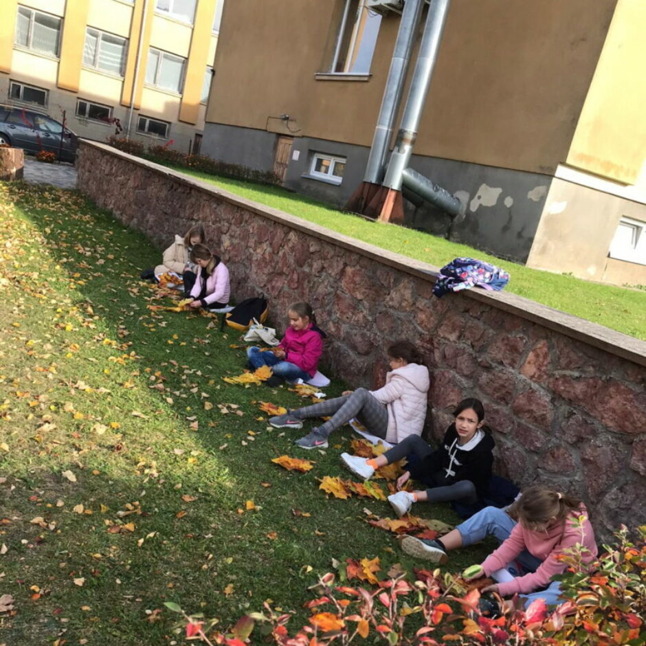 Kļavu lapu dekora veidošana