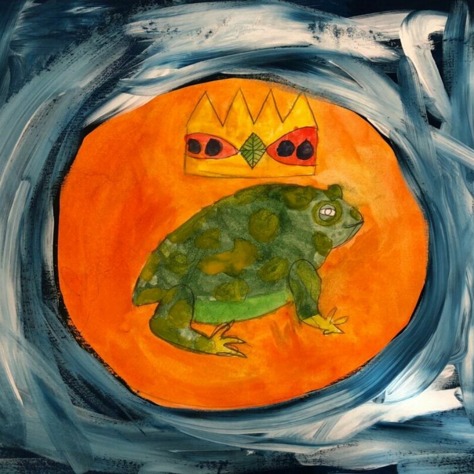 Dabas aizsardzības pārvaldes konkursa “Misija–KRUPIS. Izglāb princi!” dalībnieka zīmējums