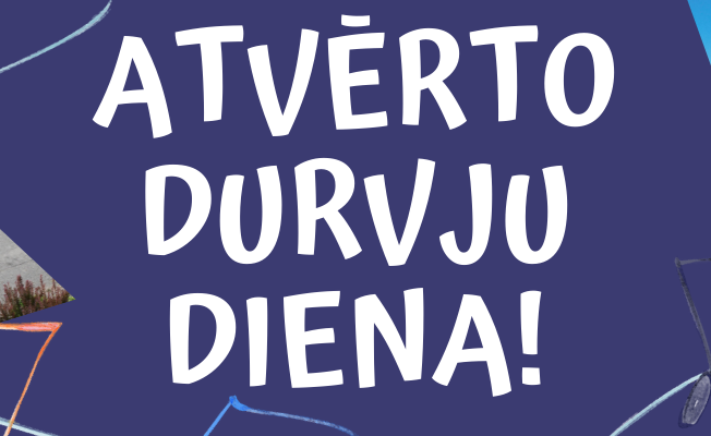 Atvērto durvju dienu baneris