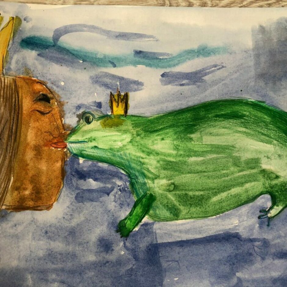 Dabas aizsardzības pārvaldes konkursa “Misija–KRUPIS. Izglāb princi!” dalībnieka zīmējums