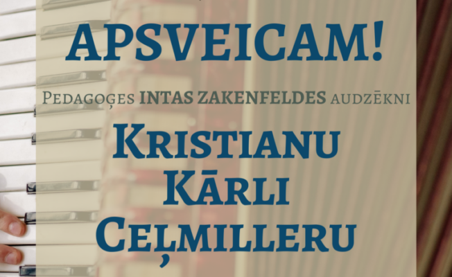 Sveicam Kristianu Kārli Ceļmilleru ar iegūto II vietu XIX starptautiskā akordeonistu - solistu konkursā 